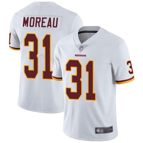 Washington Redskins Limited White Youth Fabian Moreau Road Jersey NFL Football #31 Vapor